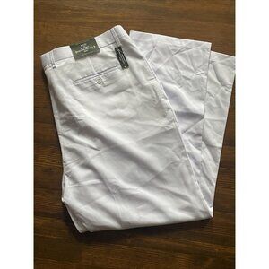 MEN'S WHITE PLEATED DRESS PANTS SLACKS TROUSERS WHITE NWT